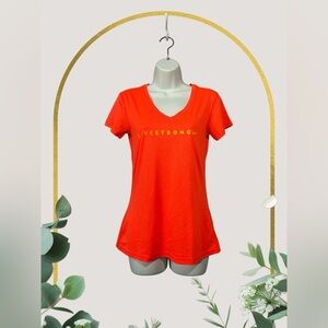NEW, Nike Dri-FIT Livestrong Women's Athletic T-Shirt, XS, Orange 🏃‍♀️‍➡️